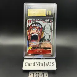 CGC 10 PRISTINE Usopp Parallel ST01-002 C 25th Edition ONE PIECE Card Game 194 - Image 1