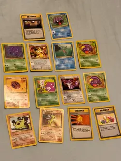 Vintage Pokemon Card Lot 15 WOTC Base Jungle Team Rocket HP/DMG Binder Cards - Image 2
