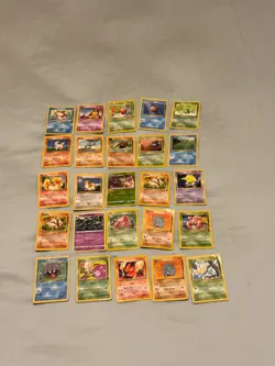 25 Vintage Pokemon Card Lot WOTC Base Fossil Jungle Team Rocket Binder Cards - Image 2