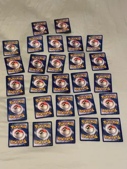 27 Vintage Pokemon Card Lot WOTC Base Jungle Fossil Team Rocket Mixed Cards - Image 3