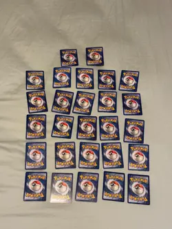 27 Vintage Pokemon Card Lot WOTC Base Jungle Fossil Team Rocket Mixed Cards - Image 4