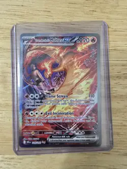 Pokemon TCG Team Rockets Moltres EX Holo Card 229/182 Sir Destined Rivals - Image 1