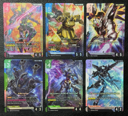 Lot of 6 LR Rarity Cards From GD03 Steel Requiem - Gundam TCG - English NM - Image 1