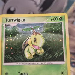 Turtwig DP01 Pokemon Card TCG Promo Diamond and Pearl Cosmos Holo - HP - Image 3