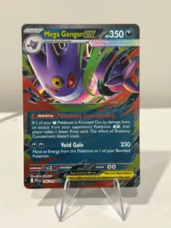 Mega Gengar ex 056/094 Me02: Phantasmal Flames Holo Pokemon Card - Image 1