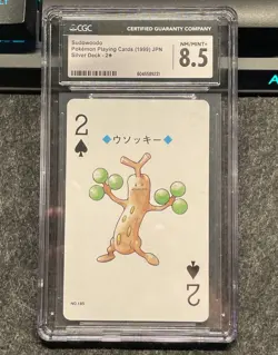 Sudowoodo 185 Pokemon Poker Playing Card 1999 Japan Lugia Silver CGC 8.5 - Image 1