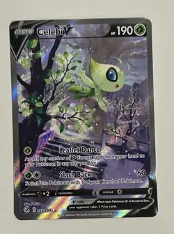 Pokemon Celebi V Full Art Ultra Rare Holo 245/264 Fusion Strike V Card - Image 1