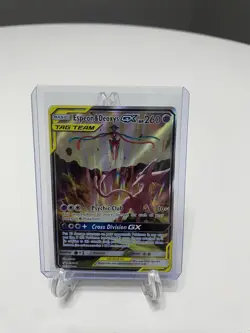 Pokemon TCG Espeon & Deoxys GX SM240 Black Star Promo Holo Card - Image 1