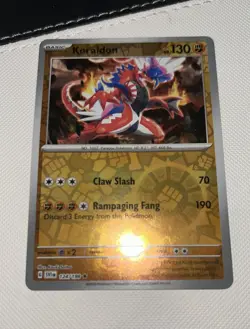 Pokemon Card Koraidon 124/198 Rare Reverse Holo SV01 Scarlet & Violet TCG - Image 1