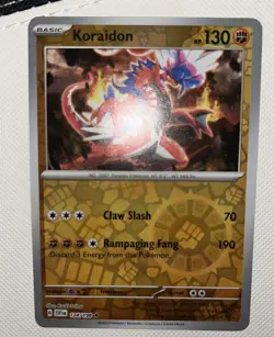 Pokemon Card Koraidon 124/198 Rare Reverse Holo SV01 Scarlet & Violet TCG - Image 2