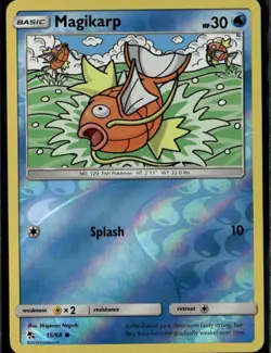 Magikarp Common Hidden Fates 15/68 Water Reverse Holo Pokemon Card - Image 1