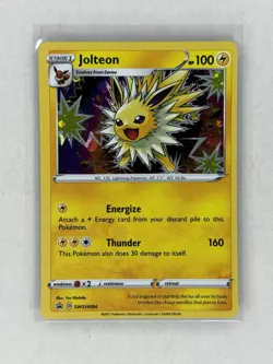 Pokemon Jolteon TCG SWSH094 Sword & Shield Black Star Promo Holo Card NM - Image 1