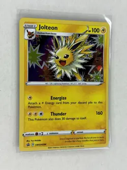 Pokemon Jolteon TCG SWSH094 Sword & Shield Black Star Promo Holo Card NM - Image 2