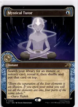 MTG TLE Non-Foil Mystical Tutor (Showcase) P 308 NM Avatar The Last Airbender NR - Image 1