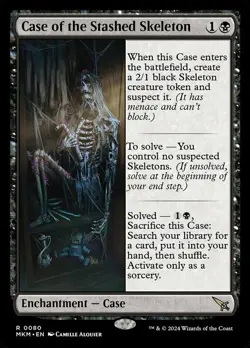 1 x Case of the Stashed Skeleton - Foil - Murders at Karlov Manor - Light Play - - Image 1