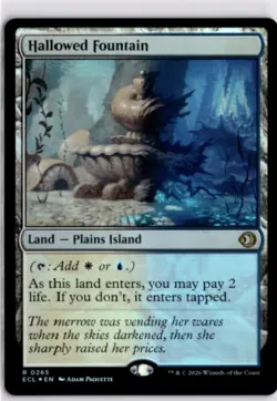 MTG ECL *Foil Hallowed Fountain 265 R NM Lorwyn Eclipsed NR! - Image 1