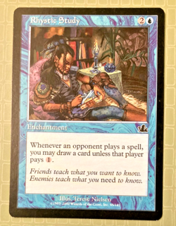 RHYSTIC STUDY - PROPHECY COMMON - MTG: MAGIC THE GATHERING - Image 1