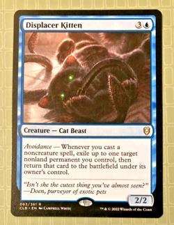 DISPLACER KITTEN - COMMANDER LEGENDS RARE - MTG: MAGIC THE GATHERING - Image 1