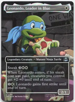Leonardo, Leader in Blue (Borderless) *Foil* TMT 196 NM - Image 1