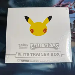 POKEMON CELEBRATIONS ELITE TRAINER BOX 25th Anniversary 2021 NEW SEALED #2 820650809439 - Image 1