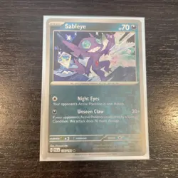 Pokemon TCG Sableye Scarlet & Violet - Paldea Evolved 136/193 Reverse Holo Holo - Image 1