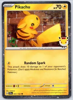2026 Pokemon Day 30th Anniversary Pikachu 051 Stamped Promo 2 HEART Swirl Cosmos - Image 1