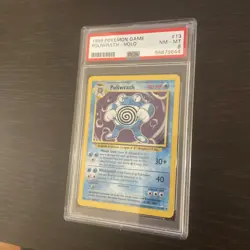 1999 Pokemon Base Set Poliwrath Holo Rare Unlimited TCG 13/102 PSA 8 - Image 4