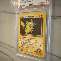Pokemon Gym Heroes - Lt Surges Pikachu 81/132 PSA 9 - Image 4