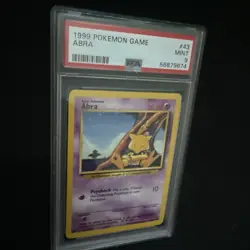 1999 POKEMON GAME BASE SET #43 ABRA PSA 9 MINT - Image 1