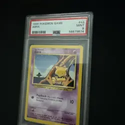 1999 POKEMON GAME BASE SET #43 ABRA PSA 9 MINT - Image 3