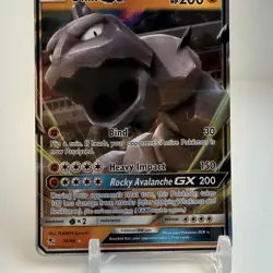Onix GX 36/68 Pokemon Ultra Rare Holo English Sun & Moon Hidden Fates - Image 3