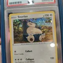 2023 Pokemon CLV EN Snorlax Holo PSA 10 #016 with Graded guard - Image 3