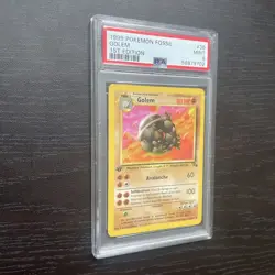 1999 Pokemon Fossil Unlimited 1st Edition Golem #36 36/62 PSA 9 Fresh Grade! - Image 2
