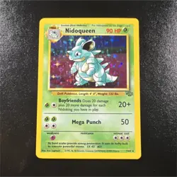 Pokemon Nidoqueen 7/64 Jungle Holo Rare LP Unlimited WOTC English - Image 1