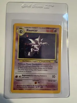 Pokemon Haunter 6/62 Fossil Holo Rare Unlimited 50 HP English 1995 WOTC - Image 1