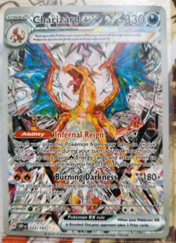 Pokemon Charizard ex 223/197 Obsidian Flames SIR Full Art Pack Fresh NM - Image 1