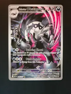 Pokemon Galarian Obstagoon 245/217 Ascended Heroes Illustration Rare - Image 1