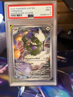 Tornadus (Pokemon Center Exclusive) 210 - SVP Black Star Promo EN #210 PSA 9 - Image 1