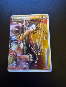 Pokemon Entei & Raikou LEGEND 91/95 HGSS Unleashed Holo MP Top Half - Image 3