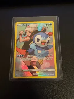 Pokemon Piplup 239/236 Cosmic Eclipse Secret Rare Full Art French - Image 3