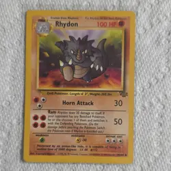 Wizards of the Coast Rhydon Jungle Uncommon Pokemon 100 HP 45/64 Regular - Image 1