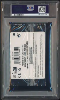 Pokemon Pikachu with Grey Felt Hat Van Gogh #085 Graded Sealed Promo PSA 10 - Image 3