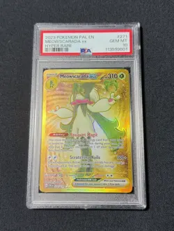 2023 Pokemon SV Paldea Evolved Meowscarada ex Hyper Rare #271/193 PSA 10 - Image 1