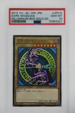 Yu-Gi-Oh! Dark Magician MB01-JP010 PSA 10 2015 Millennium Box Gold Edition - Image 1