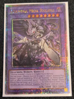 Yugioh! NM Azamina Moa Regina - ROTA-EN033 - Quarter Century Secret Rare - 1st E - Image 1