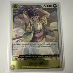 One Piece Kikunojo OP06-104 Land of Wano Character 4 Cost 6000 Power - Image 1