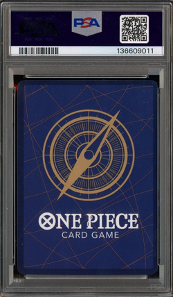 2025 One Piece OP11 Japanese 3rd Anniversary Silver #119 Monkey D Luffy PSA 9 - Image 3