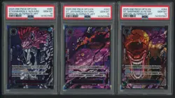 Lot (5) PSA 10 Five Elders Demon God Pack One Piece Sequential PSA 10-9 Set - Image 3