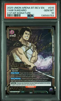 PSA10 UE08BT/BCV-1-015 Yami Sukehiro Black Clover Union Arena Card - Image 1
