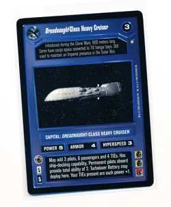 Dreadnaught-Class Heavy Cruiser playing card - Star Wars CCG - Limited edition - Image 1
